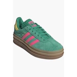 Adidas Originals Gazelle Bold Platform Sneakers Size 8 Womens Shoes Green JH9668